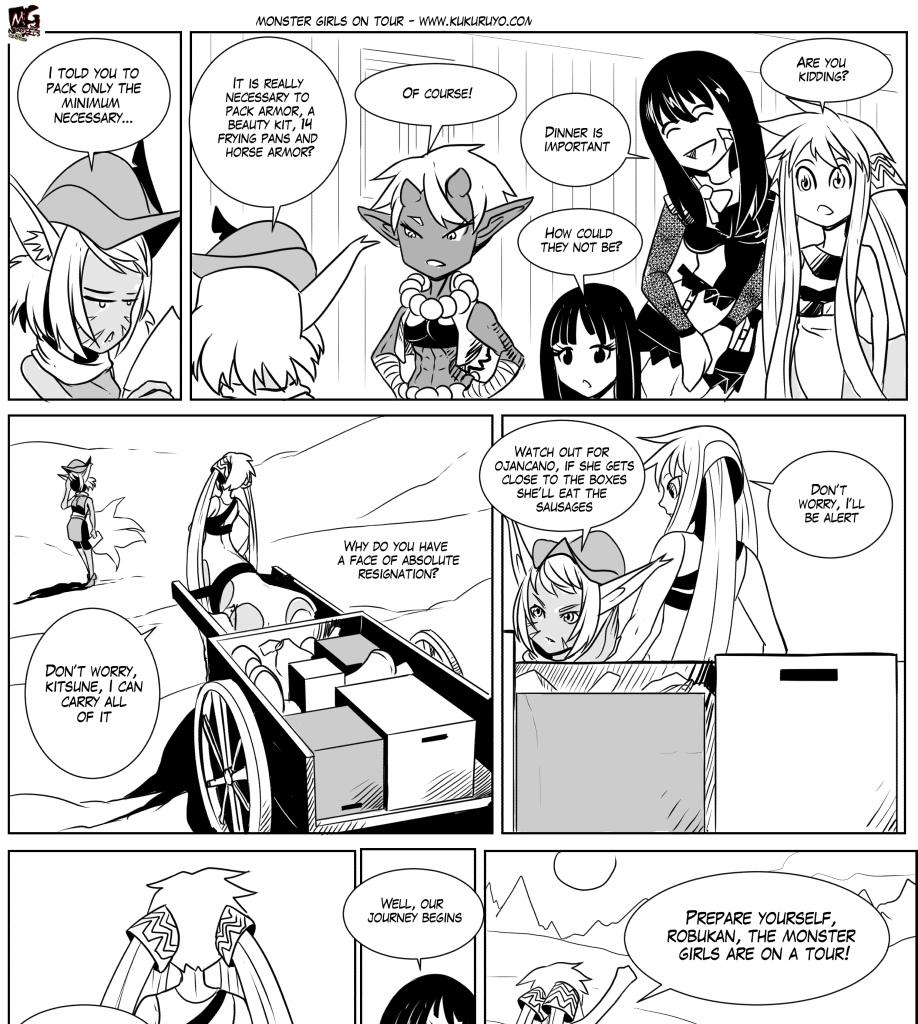 Monster girls on tour - Episode 68, Page 1: Page 068